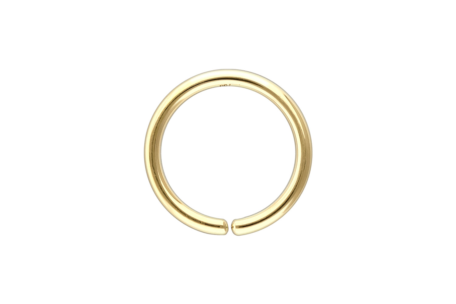 18 Karat Gold O-Ring - biegbar von Piercingline